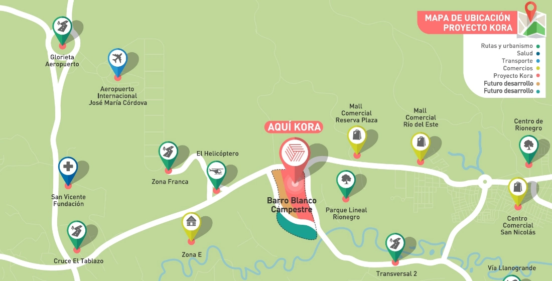 Ubicación Kora Lotes